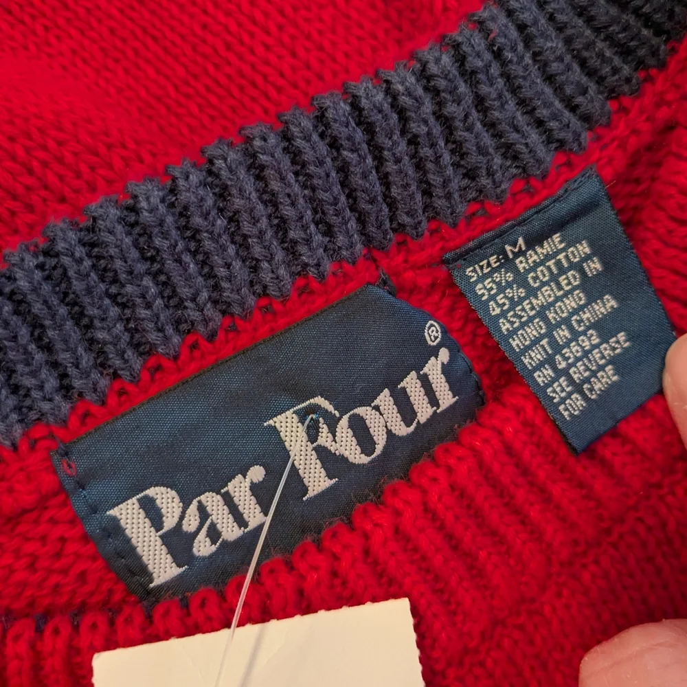 Vintage golf Par Four oversized sweater